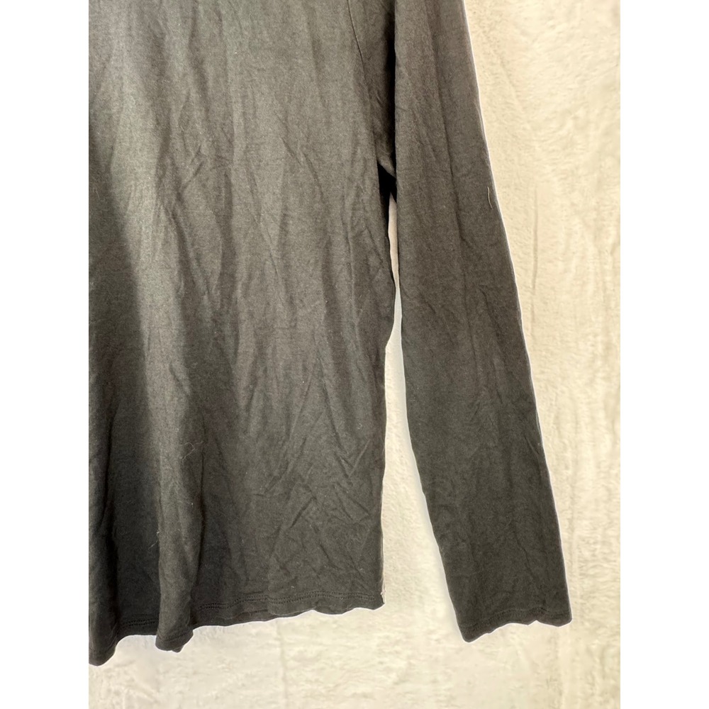 FIGS Super Soft Long Sleeve Underscrub Top Charcoal Gray Pima Cotton Modal XL - Picture 4 of 9